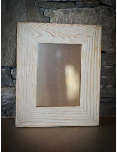 cadre photo bois cérusé 15x20