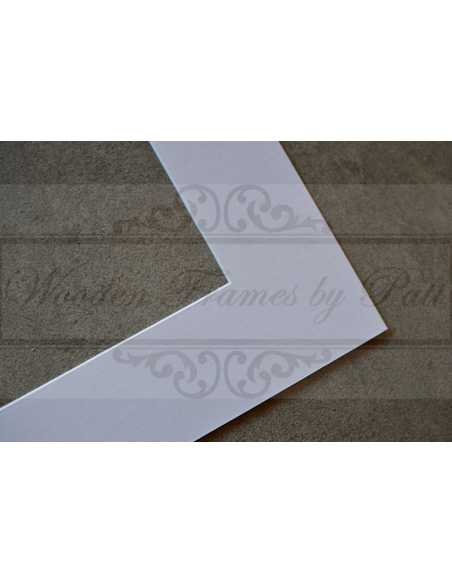 Passe partout blanc pour photo 20x30 cm et cadre 30x40cm