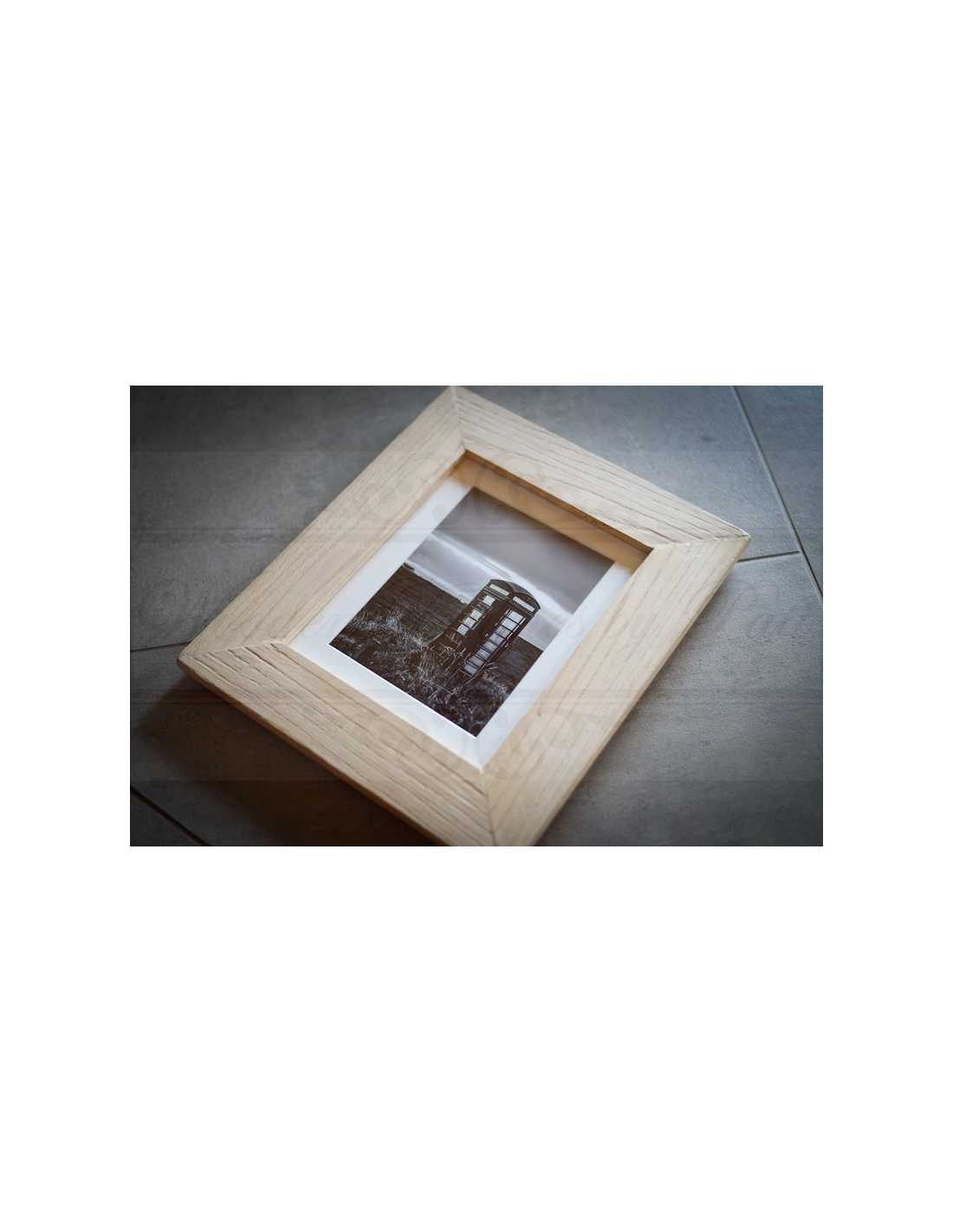 Cadres photo en bois de chêne 10x15, 13x18, 15x20, 18x24, 20x30, 24x30 Cadre  pour photo 10x15 cm Largeur de baguette 5-6 cm