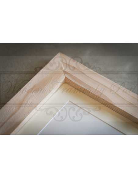passe partout blanc cassé 18x24cm ouverture photo 15x20 cm