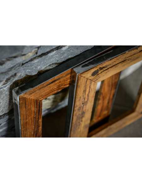 cadre photo vieux bois métal, réalisation Patrycja Caban  DecoImage.fr