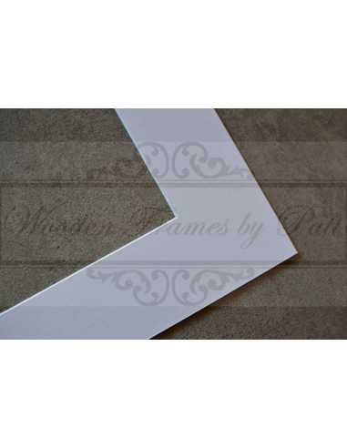 Passe-partout blanc pour cadre 20x30
